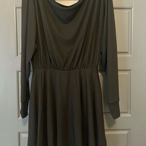 Off-shoulder  Long Sleeve Dress